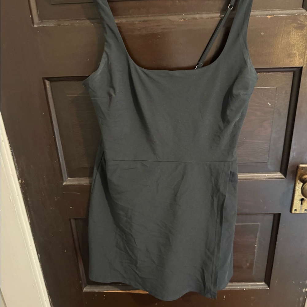 Classic Black Sleeveless Athletic Mini Dress